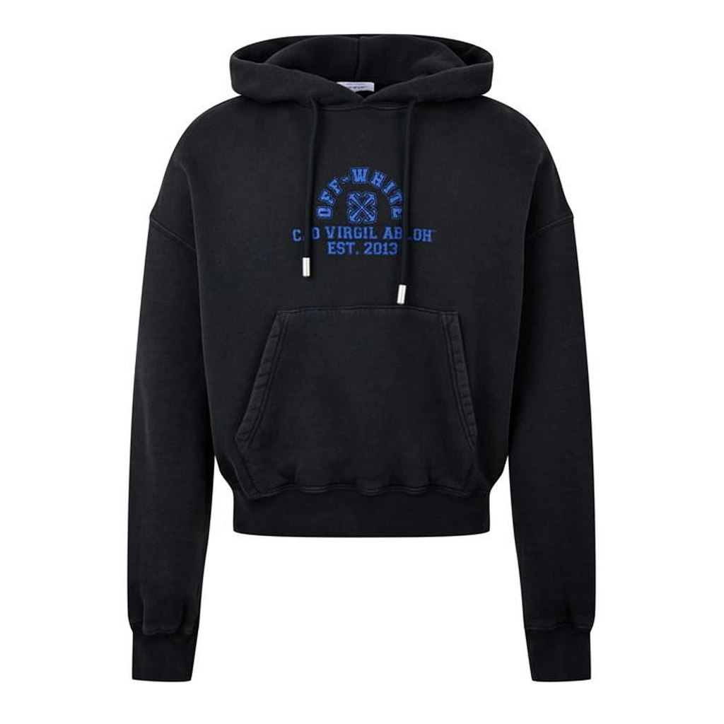 Off White Varsity Hoodie - Black